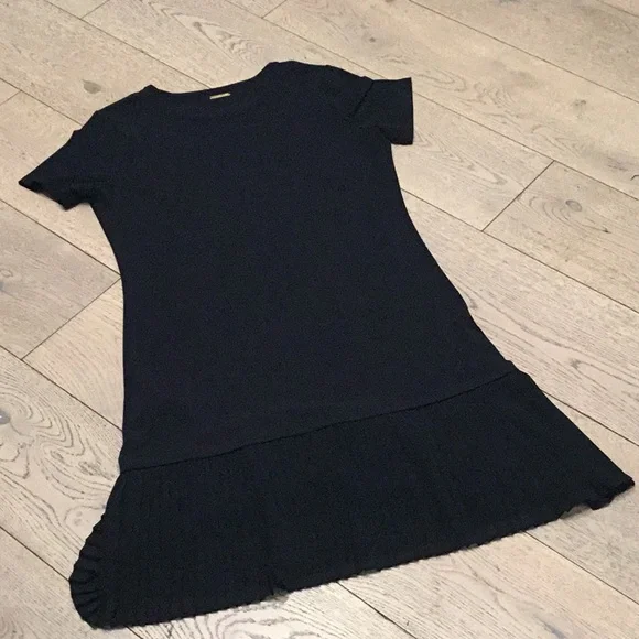 Woman’s Michael Kors little black dress. Small. Knit jersey. Pleated hem. Cute! - Picture 4 of 5